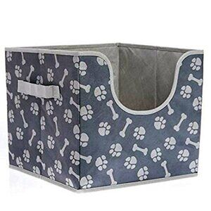 Toy Box for Dogs and Cats, 12 x 12", Portable Collapsible Lightweight